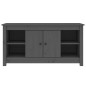 Mobile Porta TV Grigio 103x36,5x52 cm in Legno Massello di Pino Mobile Porta TV Grigio 103x36,5x52 cm in Legno Massello di Pino