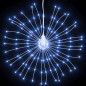 vidaXL Illuminazioni di Natale Galassia 140 LED 2pz Bianco Freddo 17cm