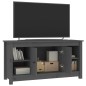 Mobile Porta TV Grigio 103x36,5x52 cm in Legno Massello di Pino Mobile Porta TV Grigio 103x36,5x52 cm in Legno Massello di Pino