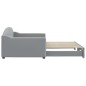 vidaXL Divano Letto con Letto Estraibile Grigio Chiaro 100x200 Tessuto