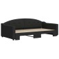 vidaXL Divano Letto con Letto Estraibile Nero 100x200 cm in Tessuto vidaXL Divano Letto con Letto Estraibile Nero 100x200 cm in Tessuto