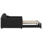 vidaXL Divano Letto con Letto Estraibile Nero 100x200 cm in Tessuto vidaXL Divano Letto con Letto Estraibile Nero 100x200 cm in Tessuto