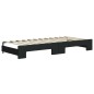 vidaXL Divano Letto con Letto Estraibile Nero 100x200 cm in Tessuto vidaXL Divano Letto con Letto Estraibile Nero 100x200 cm in Tessuto