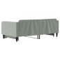 vidaXL Divano Letto con Letto Estraibile Grigio Chiaro 100x200 Velluto