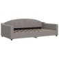 vidaXL Divano Letto Estraibile con Materassi Tortora 100x200cm Tessuto vidaXL Divano Letto Estraibile con Materassi Tortora 100x200cm Tessuto