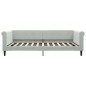 vidaXL Divano Letto Estraibile Cassetti Grigio Chiaro 100x200 Velluto vidaXL Divano Letto Estraibile Cassetti Grigio Chiaro 100x200 Velluto