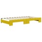 vidaXL Divano Letto Estraibile con Cassetti Giallo 100x200cm Velluto vidaXL Divano Letto Estraibile con Cassetti Giallo 100x200cm Velluto