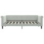 vidaXL Divano Letto Estraibile Cassetti Grigio Chiaro 90x190cm Velluto vidaXL Divano Letto Estraibile Cassetti Grigio Chiaro 90x190cm Velluto