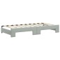 vidaXL Divano Letto Estraibile Cassetti Grigio Chiaro 90x190cm Velluto vidaXL Divano Letto Estraibile Cassetti Grigio Chiaro 90x190cm Velluto