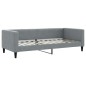 vidaXL Divano Letto Estraibile Cassetti Grigio Chiaro 100x200 Tessuto vidaXL Divano Letto Estraibile Cassetti Grigio Chiaro 100x200 Tessuto