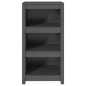 Libreria Grigia 50x35x97 cm in Legno Massello di Pino Libreria Grigia 50x35x97 cm in Legno Massello di Pino