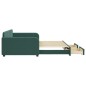 vidaXL Divano Letto Estraibile Cassetti Verde Scuro 100x200cm Velluto vidaXL Divano Letto Estraibile Cassetti Verde Scuro 100x200cm Velluto