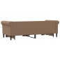 vidaXL Divano Letto Estraibile Cassetti Cappuccino 90x200cm Similpelle vidaXL Divano Letto Estraibile Cassetti Cappuccino 90x200cm Similpelle