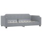 vidaXL Divano Letto Estraibile Cassetti Grigio Chiaro 80x200cm Tessuto vidaXL Divano Letto Estraibile Cassetti Grigio Chiaro 80x200cm Tessuto