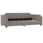 vidaXL Divano Letto Estraibile con Cassetti Tortora 100x200 cm Tessuto vidaXL Divano Letto Estraibile con Cassetti Tortora 100x200 cm Tessuto