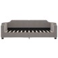 vidaXL Divano Letto Estraibile con Cassetti Tortora 100x200 cm Tessuto vidaXL Divano Letto Estraibile con Cassetti Tortora 100x200 cm Tessuto