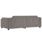 vidaXL Divano Letto Estraibile con Cassetti Tortora 100x200 cm Tessuto vidaXL Divano Letto Estraibile con Cassetti Tortora 100x200 cm Tessuto