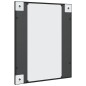 vidaXL Specchio da Parete Nero 50x60 cm Rettangolare in Ferro