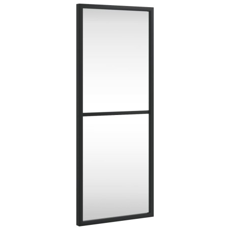 vidaXL Specchio da Parete Nero 20x50 cm Rettangolare in Ferro