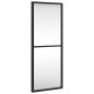 vidaXL Specchio da Parete Nero 20x50 cm Rettangolare in Ferro