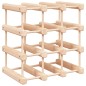 vidaXL Portabottiglie Vino 12 Bottiglie 36x23x36cm Legno Massello Pino vidaXL Portabottiglie Vino 12 Bottiglie 36x23x36cm Legno Massello Pino