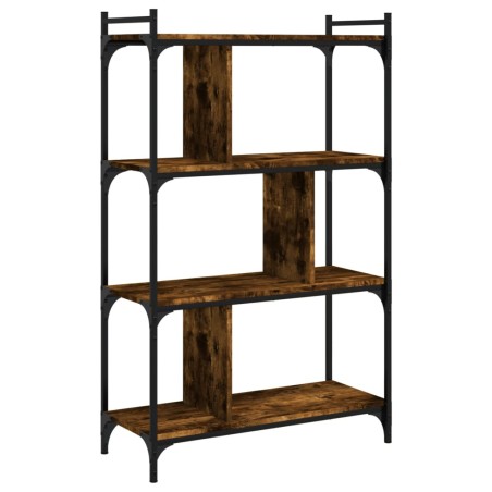 vidaXL Libreria Rovere Fumo 4 Ripiani 76x32x123 cm Legno Multistrato
