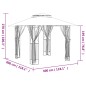 vidaXL Gazebo con Pareti Laterali Antracite 300x300x270 cm Acciaio vidaXL Gazebo con Pareti Laterali Antracite 300x300x270 cm Acciaio