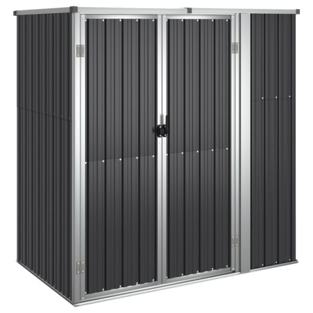 vidaXL Capanno per Attrezzi Antracite 161x89x161 cm Acciaio Zincato