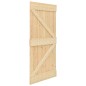vidaXL Porta Scorrevole con Set Hardware 80x210 cm in Legno di Pino vidaXL Porta Scorrevole con Set Hardware 80x210 cm in Legno di Pino