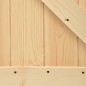 vidaXL Porta Scorrevole con Set Hardware 80x210 cm in Legno di Pino vidaXL Porta Scorrevole con Set Hardware 80x210 cm in Legno di Pino