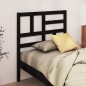 Testiera per Letto Nera 81x4x104 cm in Legno Massello di Pino Testiera per Letto Nera 81x4x104 cm in Legno Massello di Pino