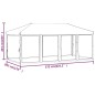 Tenda per Feste Pieghevole con Pareti Laterali Blu 3x6 m