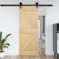 vidaXL Porta 85x210 cm in Legno Massello di Pino