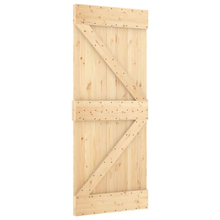 vidaXL Porta 85x210 cm in Legno Massello di Pino