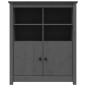 Credenza Grigia 83x41,5x100 cm in Legno Massello di Pino Credenza Grigia 83x41,5x100 cm in Legno Massello di Pino