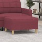 vidaXL Poggiapiedi Rosso Vino 70x55x41 cm in Tessuto vidaXL Poggiapiedi Rosso Vino 70x55x41 cm in Tessuto