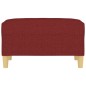 vidaXL Poggiapiedi Rosso Vino 70x55x41 cm in Tessuto vidaXL Poggiapiedi Rosso Vino 70x55x41 cm in Tessuto