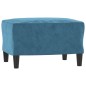vidaXL Poggiapiedi Blu 60x50x41 cm in Velluto vidaXL Poggiapiedi Blu 60x50x41 cm in Velluto