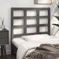 Testiera Letto Grigia 105,5x4x100 cm in Legno Massello di Pino Testiera Letto Grigia 105,5x4x100 cm in Legno Massello di Pino
