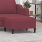 vidaXL Poggiapiedi Rosso Vino 70x55x41 cm in Tessuto vidaXL Poggiapiedi Rosso Vino 70x55x41 cm in Tessuto