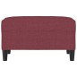 vidaXL Poggiapiedi Rosso Vino 70x55x41 cm in Tessuto vidaXL Poggiapiedi Rosso Vino 70x55x41 cm in Tessuto