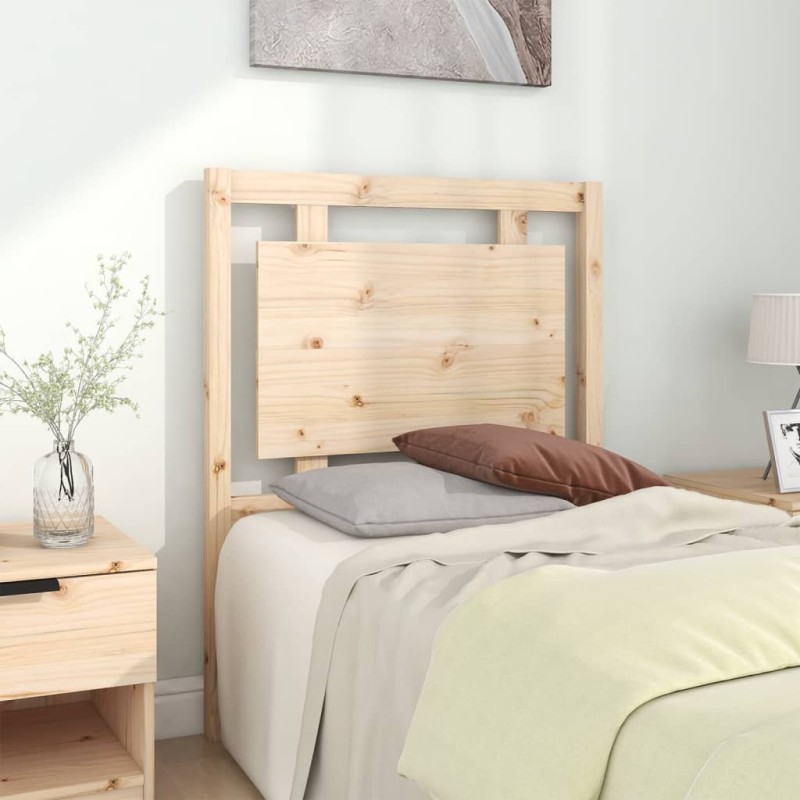 Testiera per Letto 80,5x4x100 cm in Legno Massello di Pino Testiera per Letto 80,5x4x100 cm in Legno Massello di Pino
