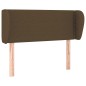 Testiera ad Orecchio Marrone Scuro 103x23x78/88 cm in Tessuto Testiera ad Orecchio Marrone Scuro 103x23x78/88 cm in Tessuto