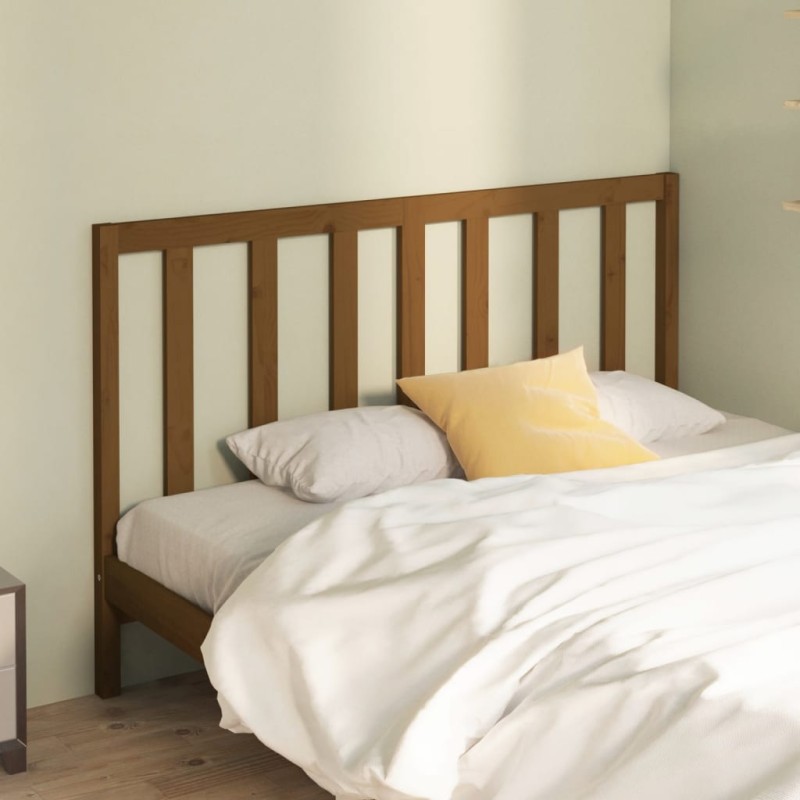 Testiera per Letto Miele 146x4x100 cm in Legno Massello di Pino Testiera per Letto Miele 146x4x100 cm in Legno Massello di Pino