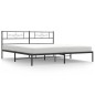 vidaXL Giroletto con Testiera in Metallo Nero 183x213 cm