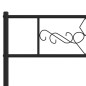 vidaXL Giroletto con Testiera in Metallo Nero 183x213 cm