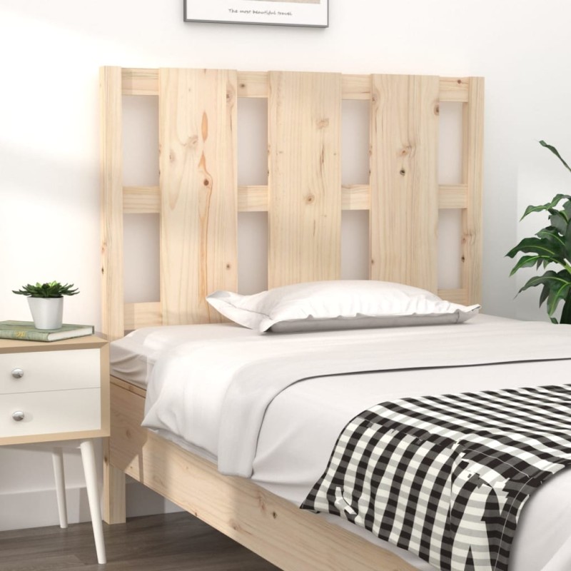 Testiera per Letto 105,5x4x100 cm in Legno Massello di Pino Testiera per Letto 105,5x4x100 cm in Legno Massello di Pino