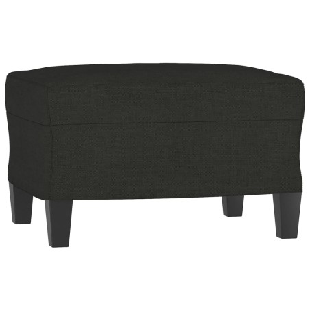 vidaXL Poggiapiedi Nero 60x50x41 cm in Tessuto