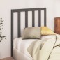 Testiera per Letto Grigia 96x4x100 cm in Legno Massello di Pino Testiera per Letto Grigia 96x4x100 cm in Legno Massello di Pino