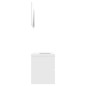 vidaXL Set Mobili da Bagno Bianco in Truciolato vidaXL Set Mobili da Bagno Bianco in Truciolato